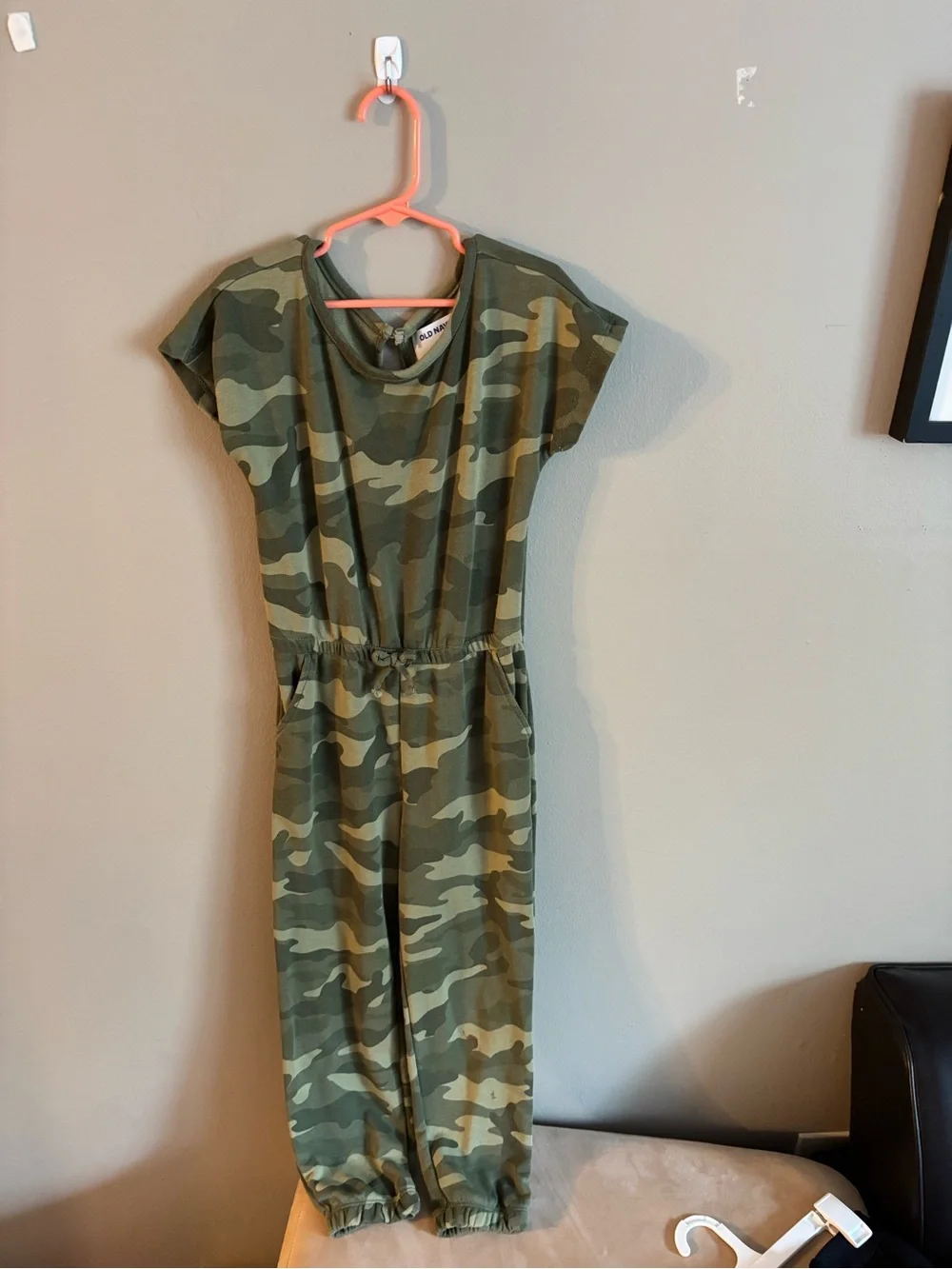 Old Navy Kids' Green Camo Pull-On Jumpsuit